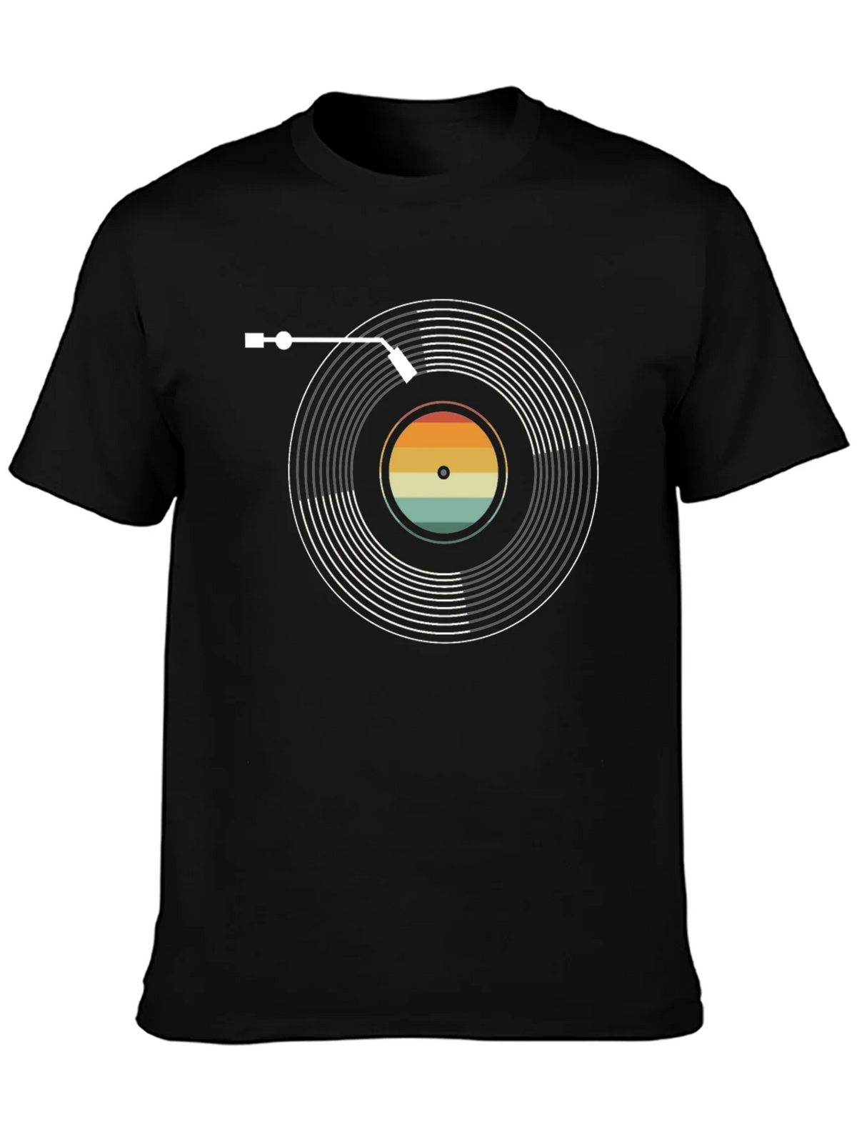Retro Vinyl Record Graphic Tee - Stylish Music Lovers product image 3