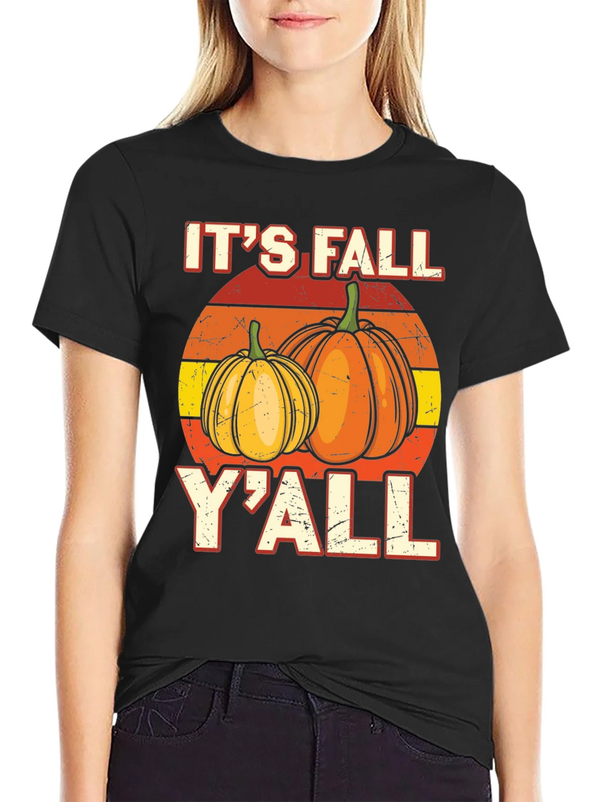 Its Fall Yall Pumpkin Graphic Tee product image 2