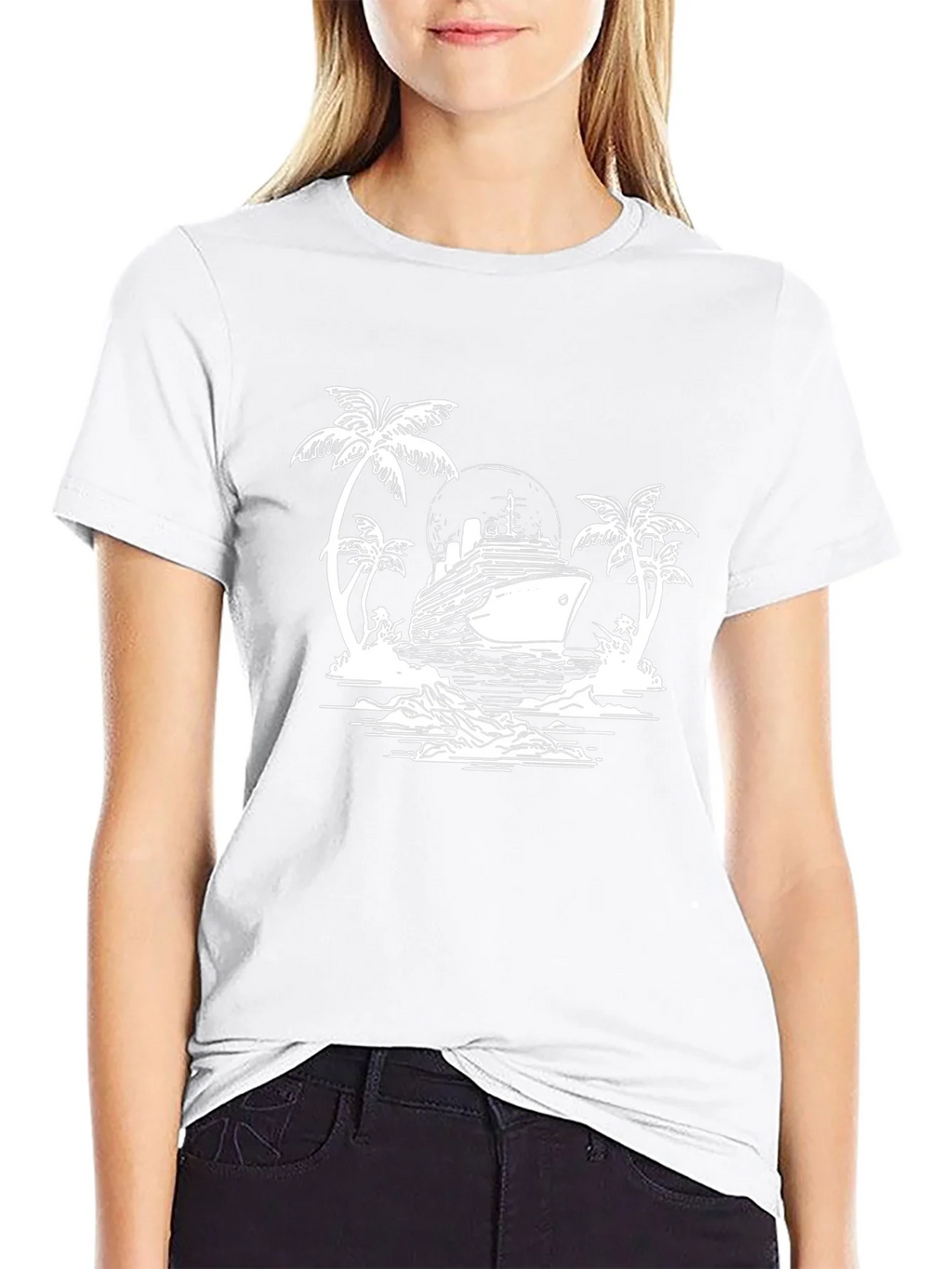 Cruise Ship Graphic T-Shirt - Island Getaway product image 7