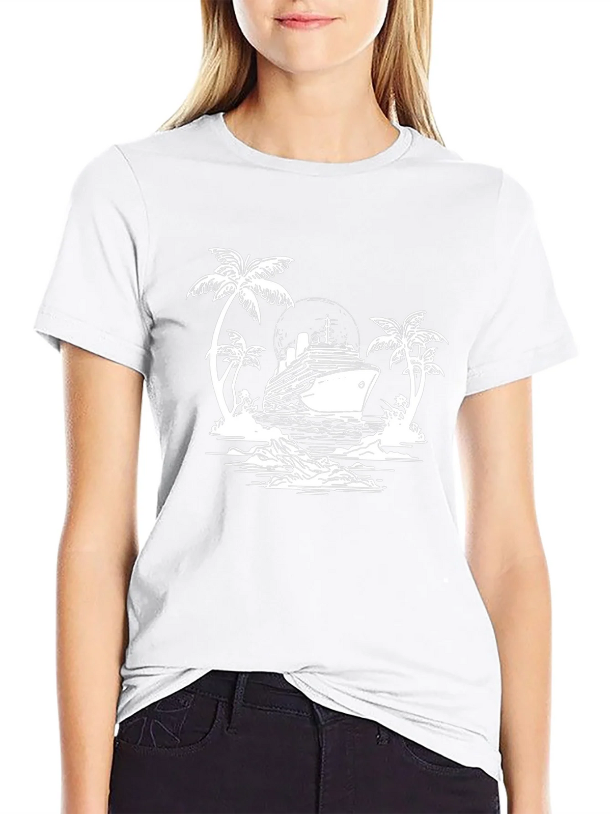 Cruise Ship Graphic T-Shirt - Island Getaway product image 7