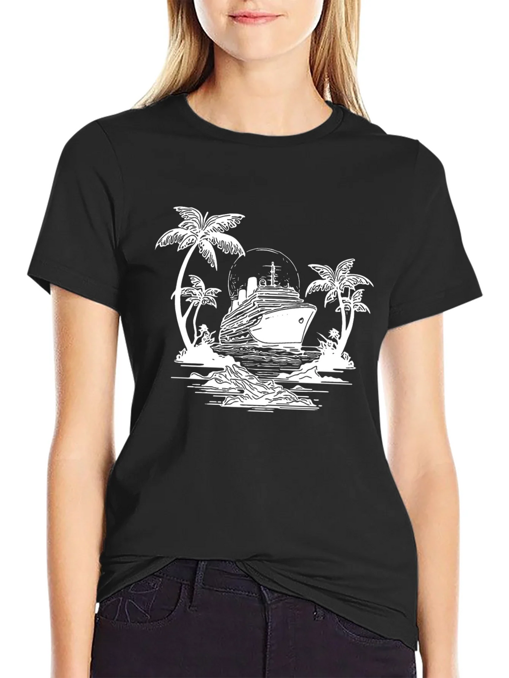 Cruise Ship Graphic T-Shirt - Island Getaway product image 1