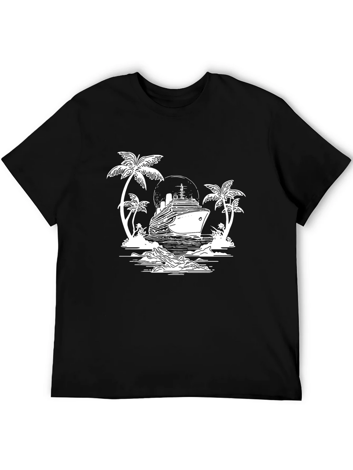 Cruise Ship Graphic T-Shirt - Island Getaway product image 4