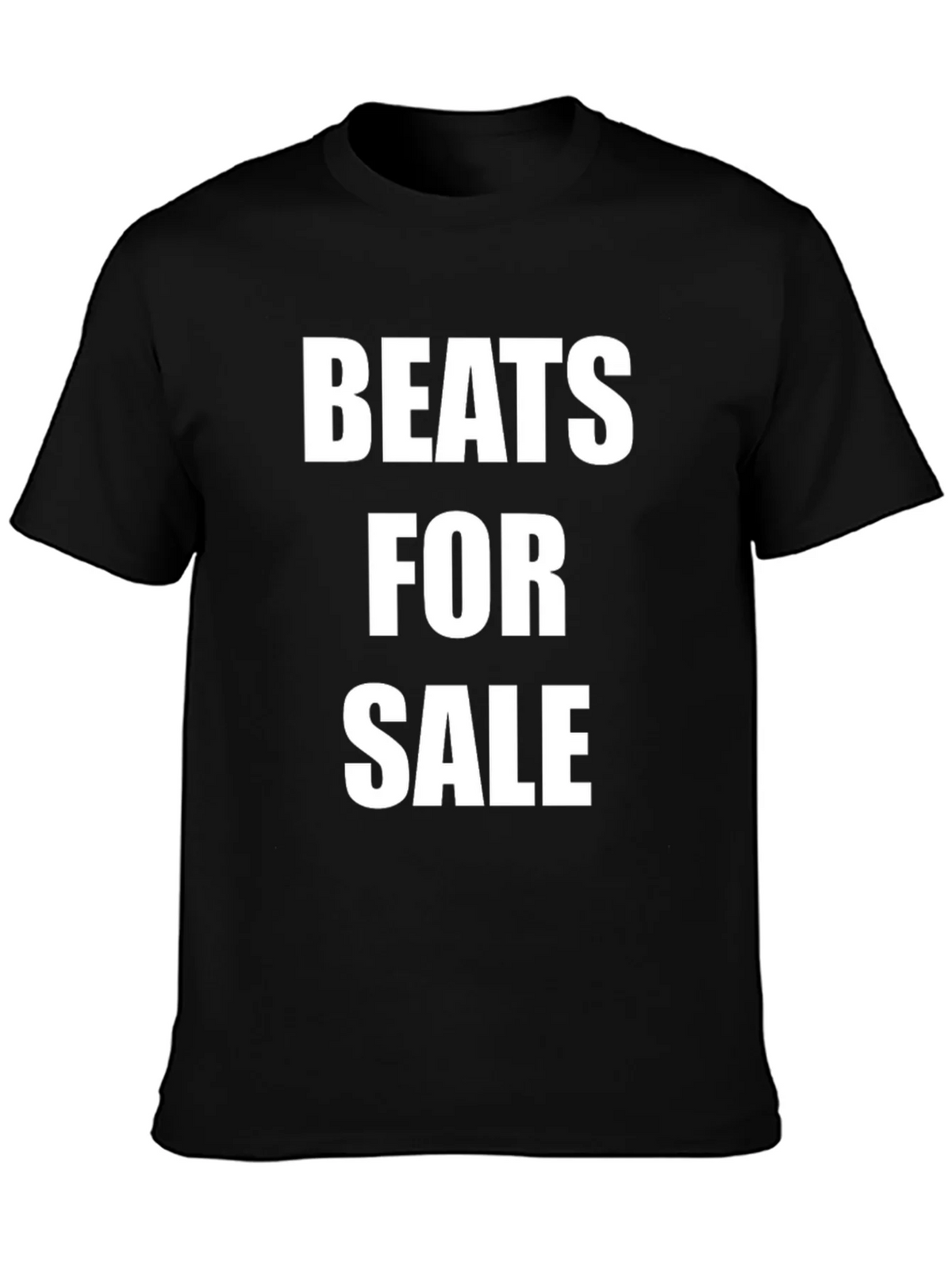 Beats For Sale Black Cotton T-Shirt product image 3