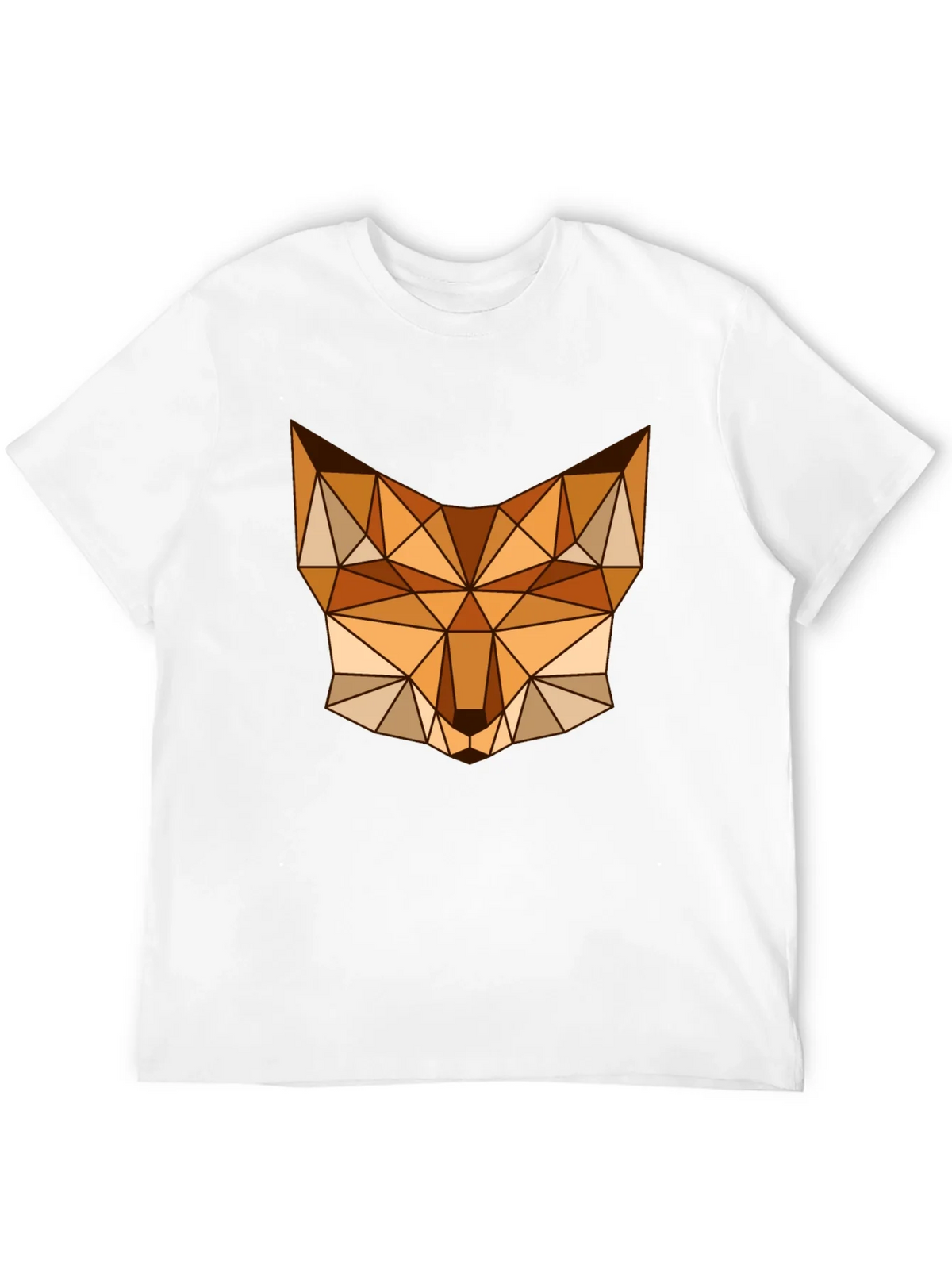 Geometric Fox Graphic Tee - Stylish Mens Black T-Shirt product image 11
