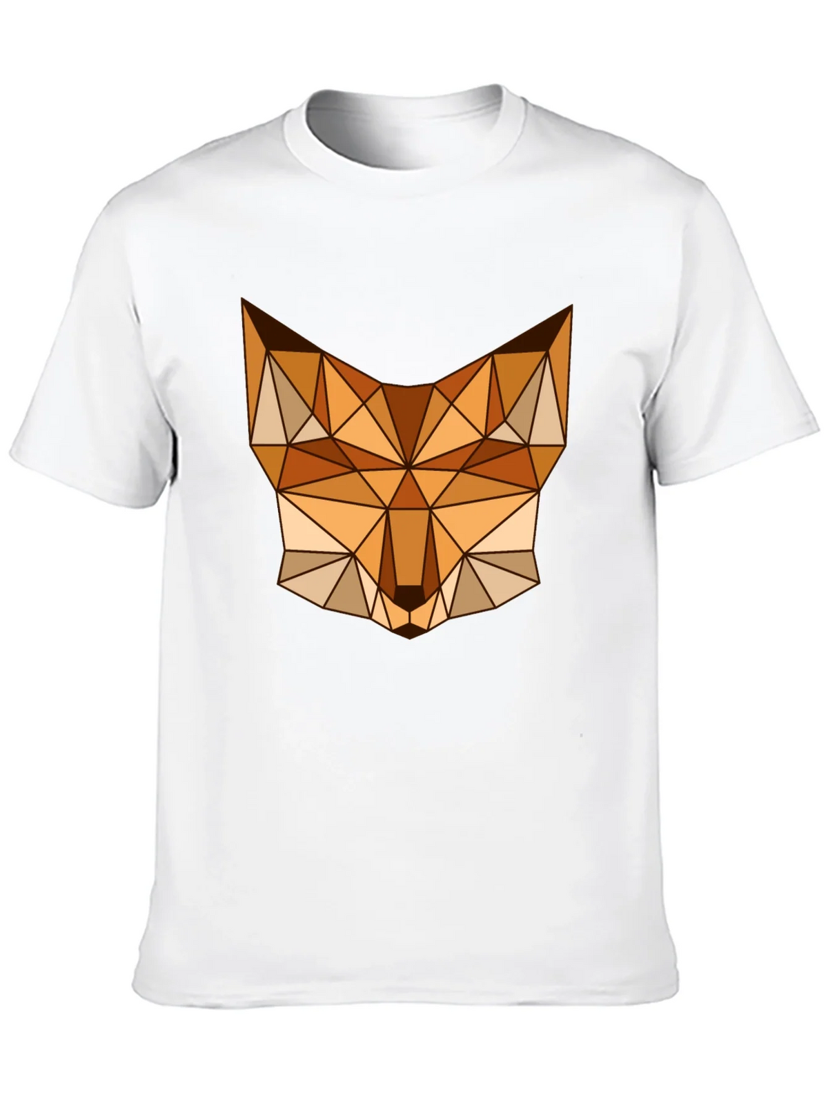 Geometric Fox Graphic Tee - Stylish Mens Black T-Shirt product image 9