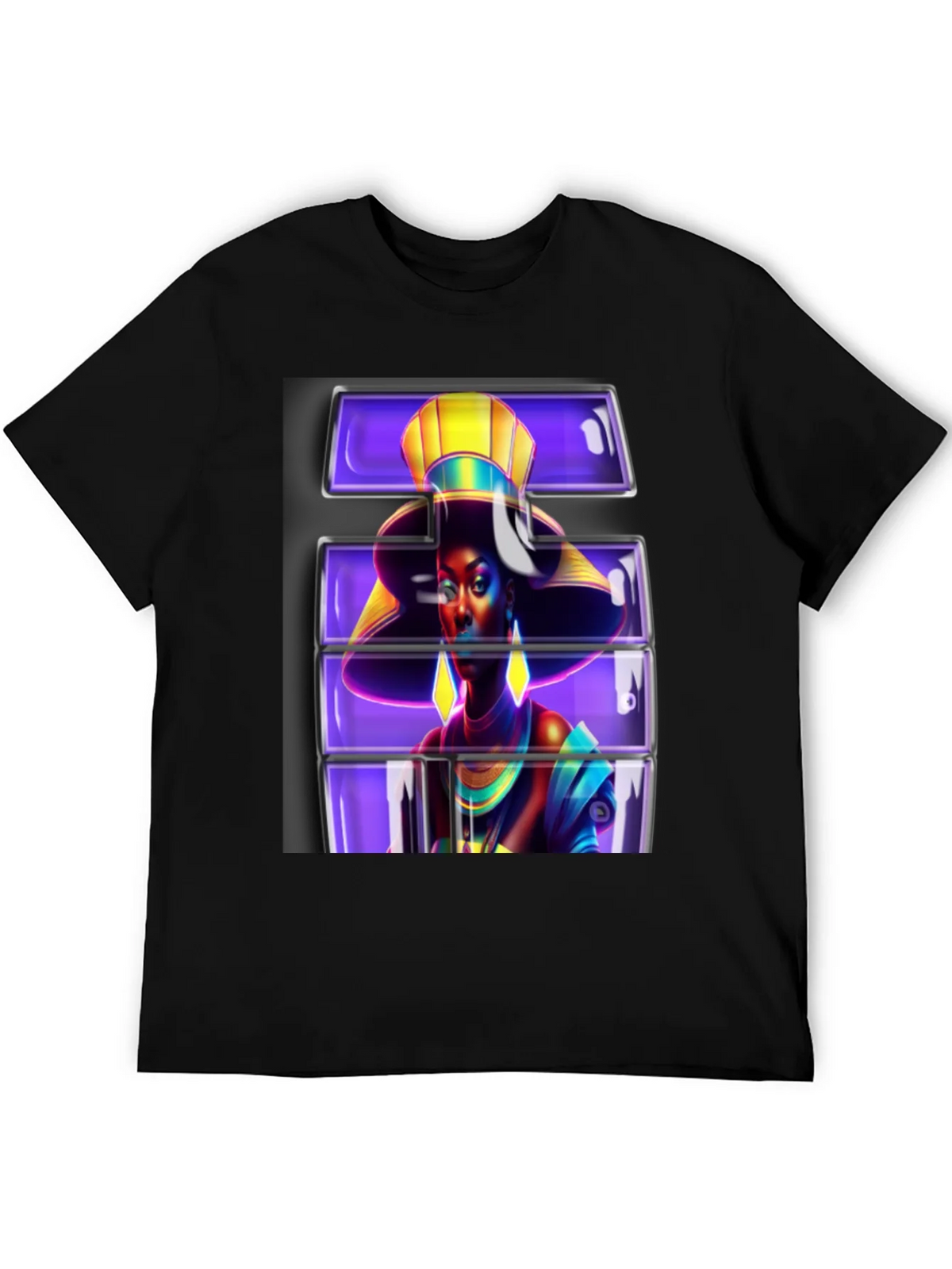 Graphic Tee - Egyptian Queen in 3D product image 3