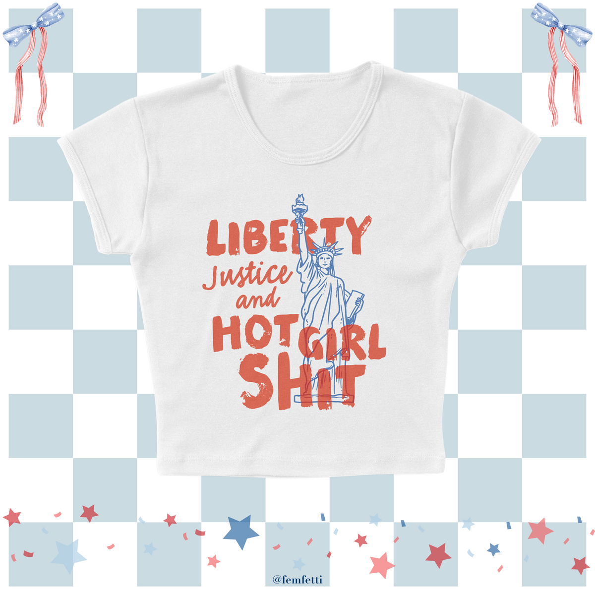Liberty For Hot Girls Micro Rib Baby Tee product image 1