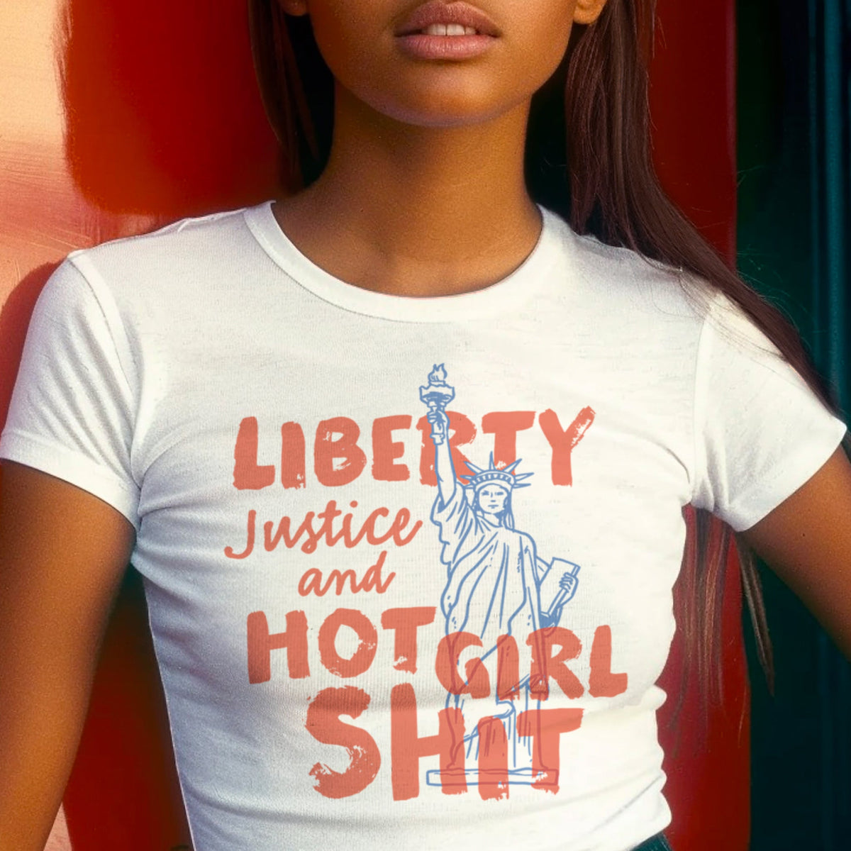 Liberty For Hot Girls Micro Rib Baby Tee product image 2