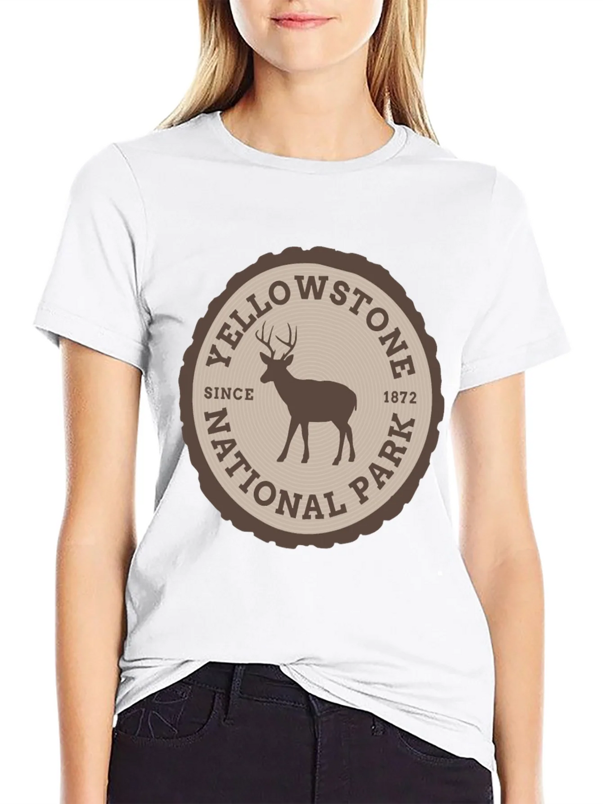 Yellowstone National Park T-Shirt Deer Graphic Tee product image 7