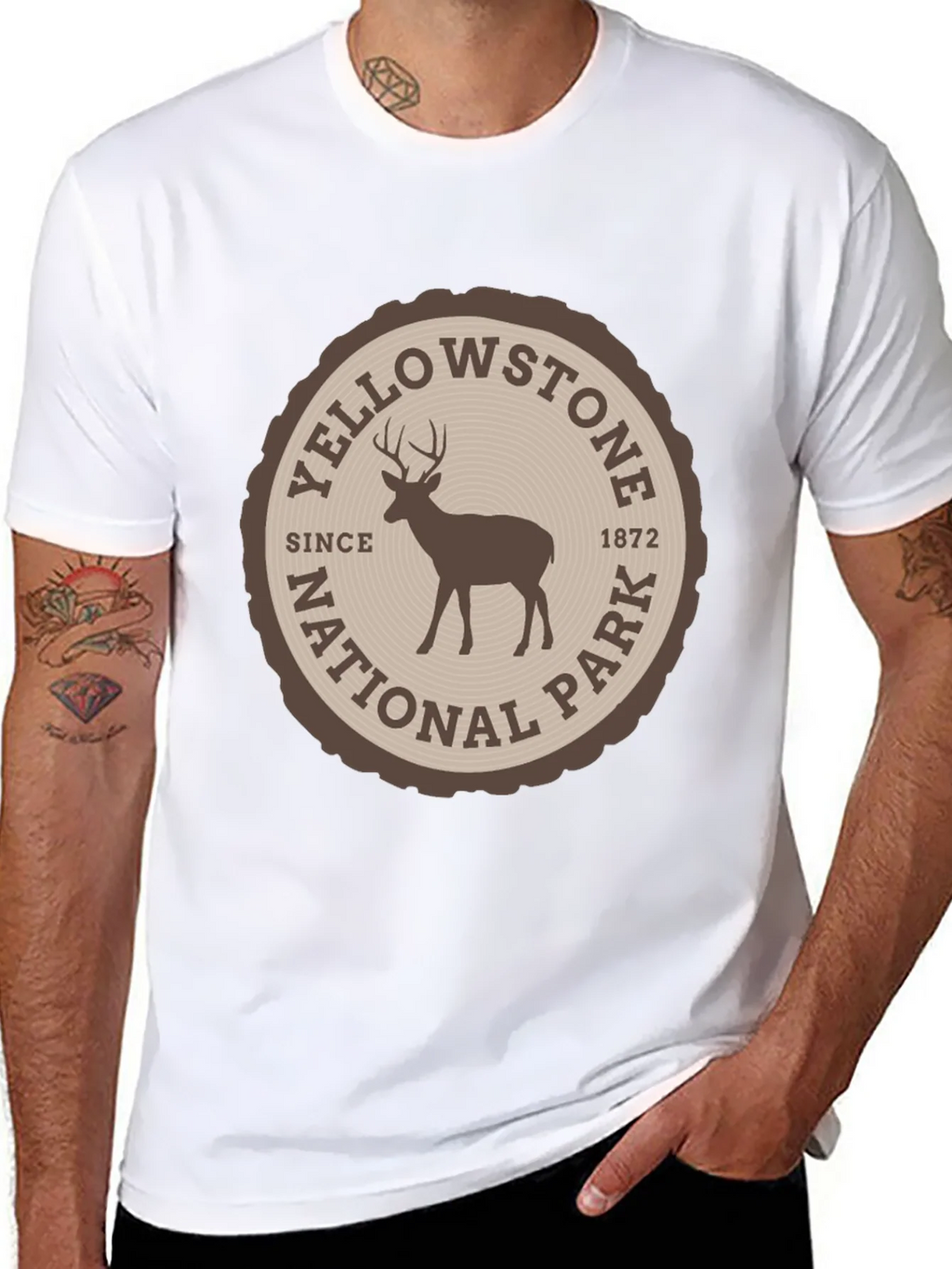 Yellowstone National Park T-Shirt Deer Graphic Tee product image 6