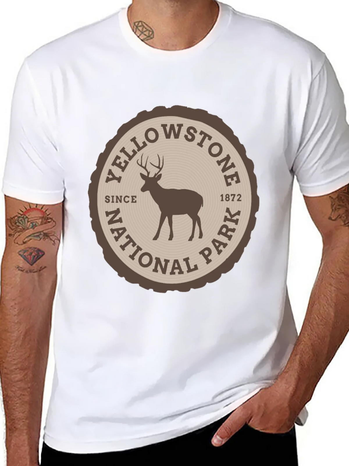 Yellowstone National Park T-Shirt Deer Graphic Tee product image 6
