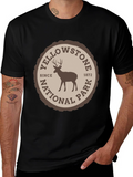 Yellowstone National Park T-Shirt Deer Graphic Tee product image 1