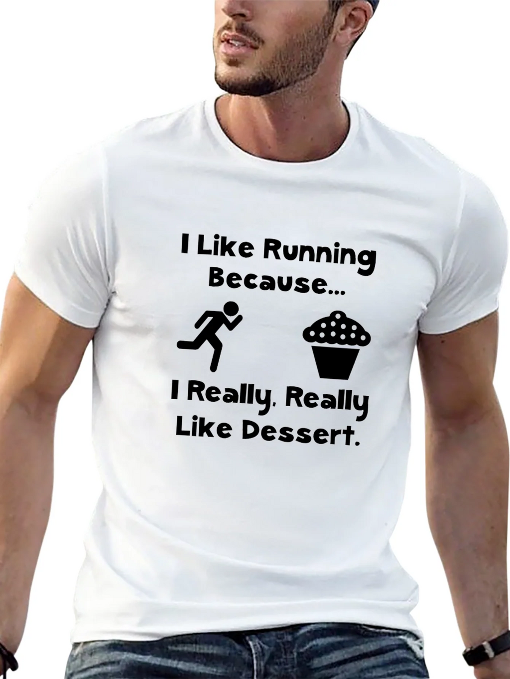 Funny Running & Dessert T-Shirt product image 12