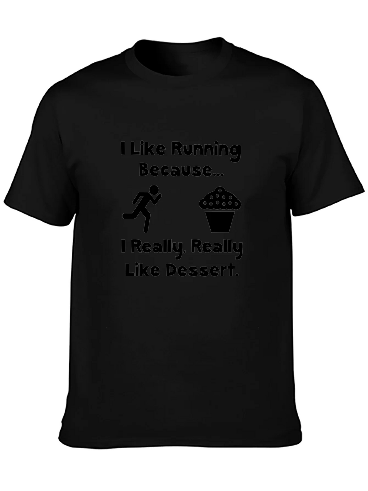 Funny Running & Dessert T-Shirt product image 3