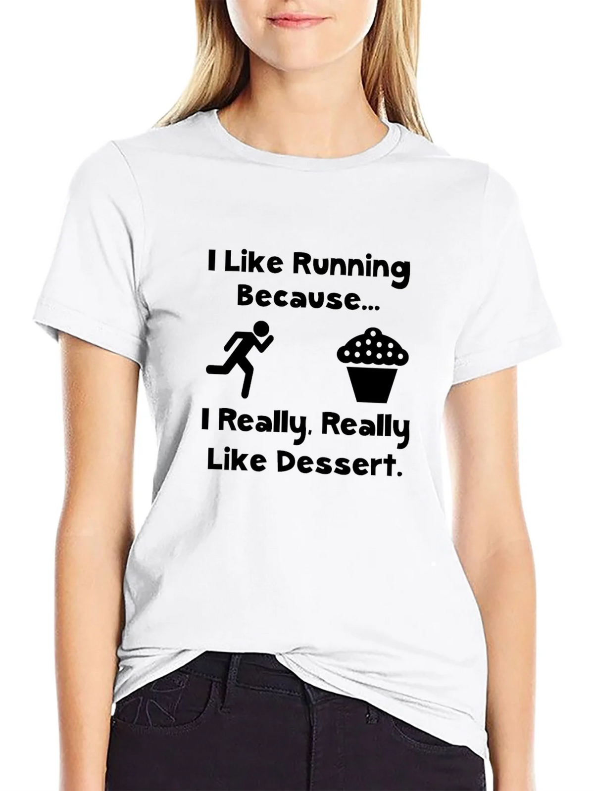 Funny Running & Dessert T-Shirt product image 8