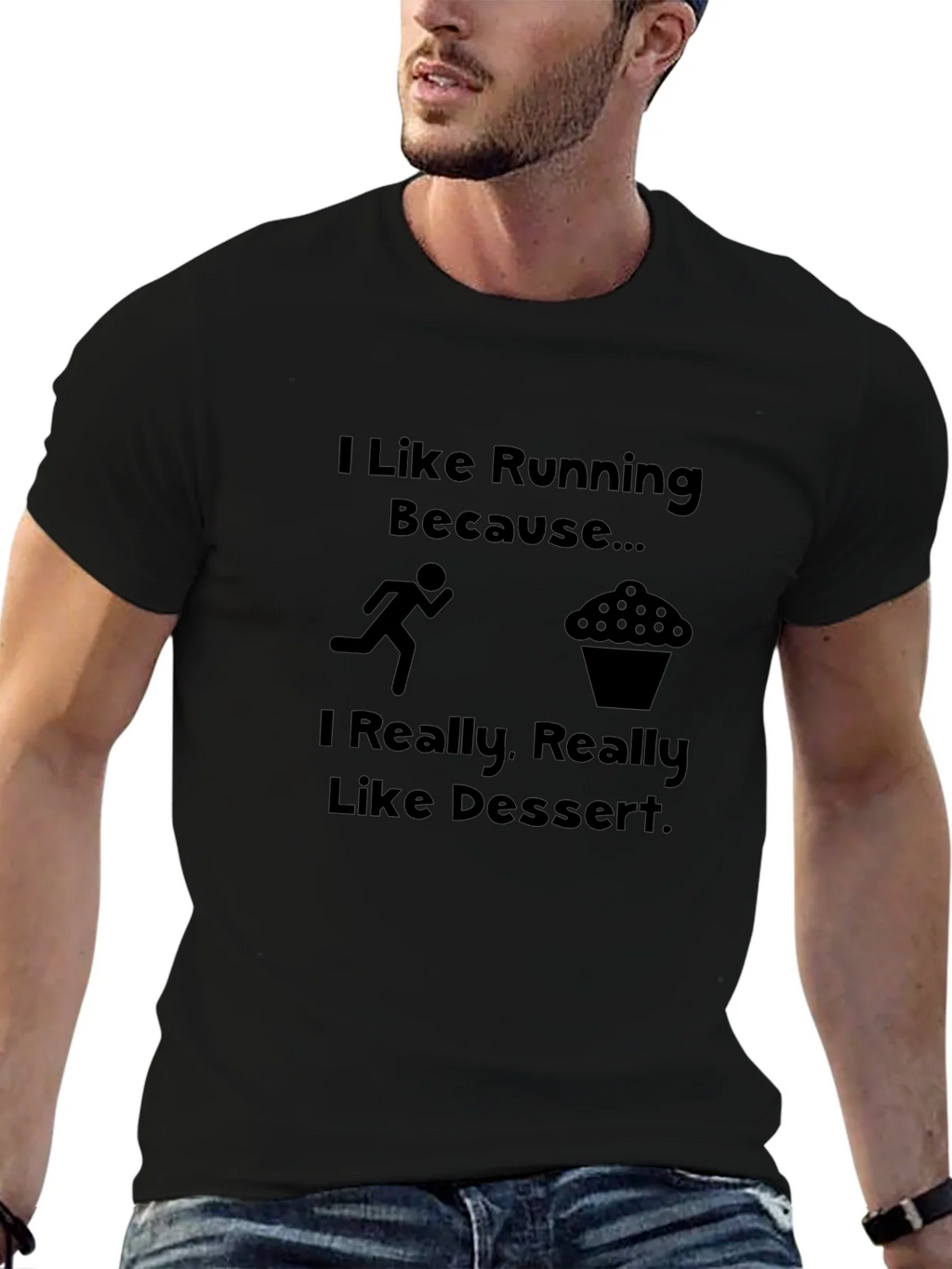 Funny Running & Dessert T-Shirt product image 6