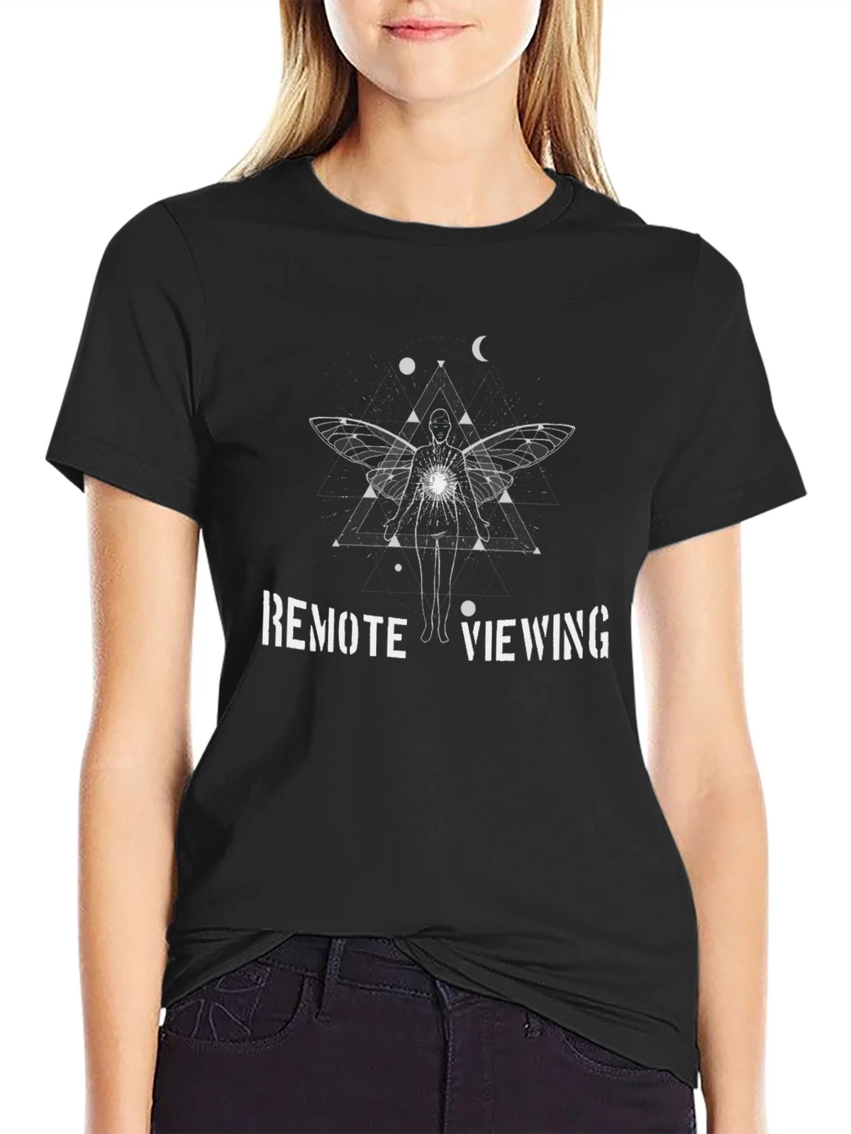 Remote Viewing Graphic Tee - Occult Spiritual Design product image 2