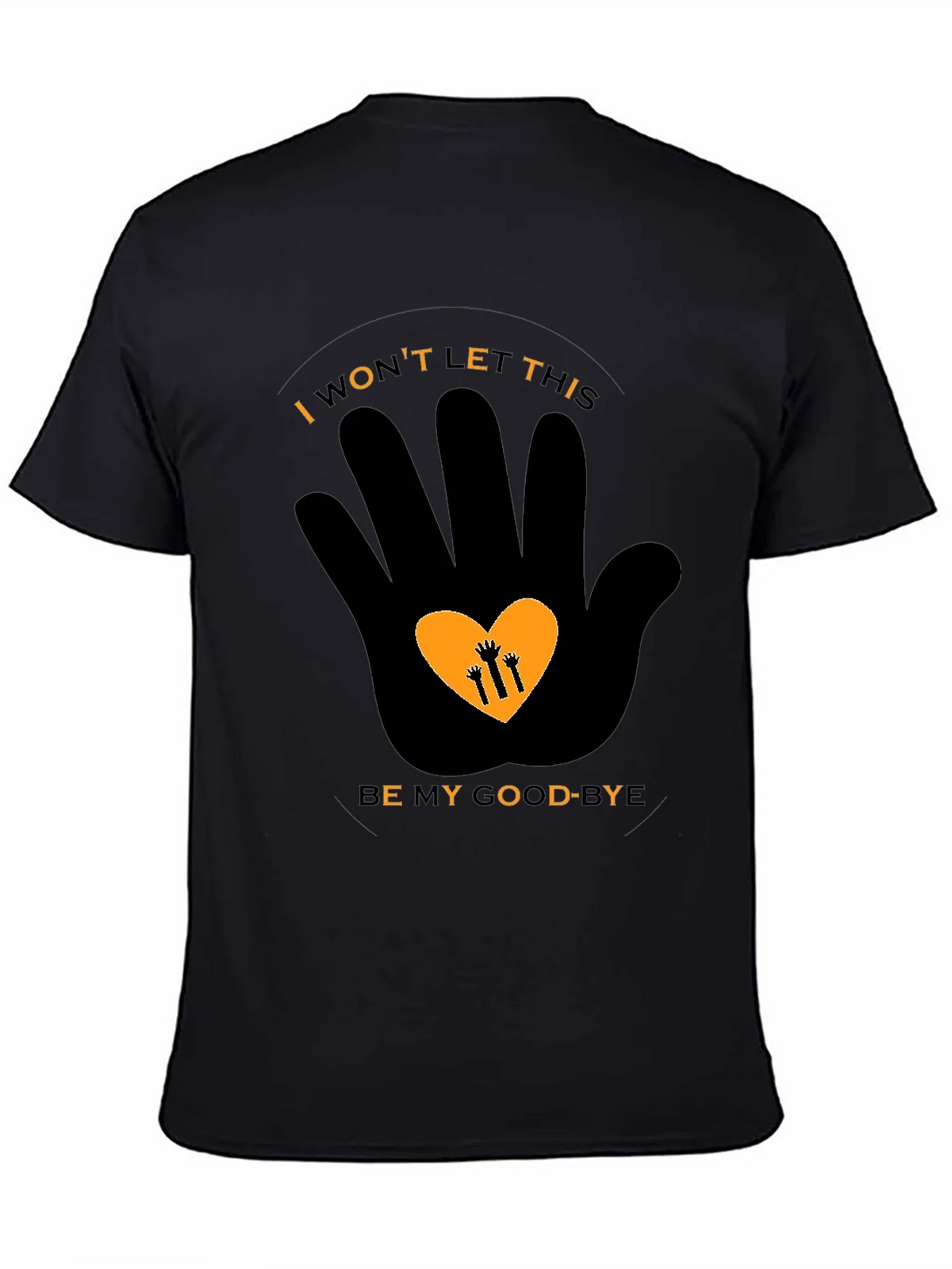 Meaningful Graphic Print Black T-Shirt product image 3
