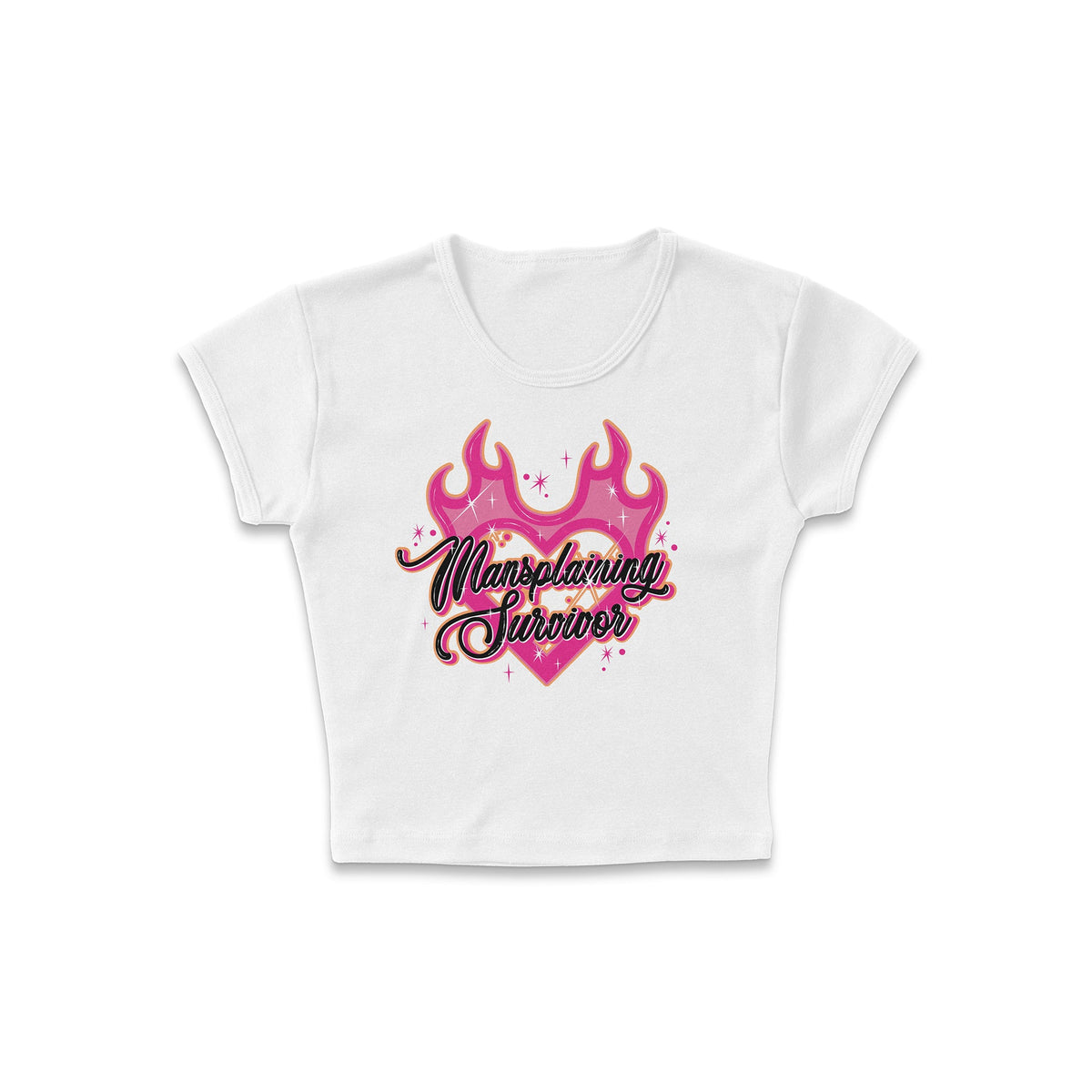 Mansplaining Survivor Micro Rib Baby Tee product image 4