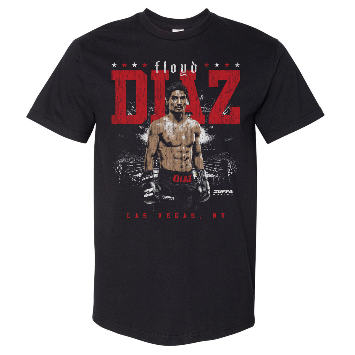 Floyd Diaz Zuffa Boxing Fighter Name WHT product image 1