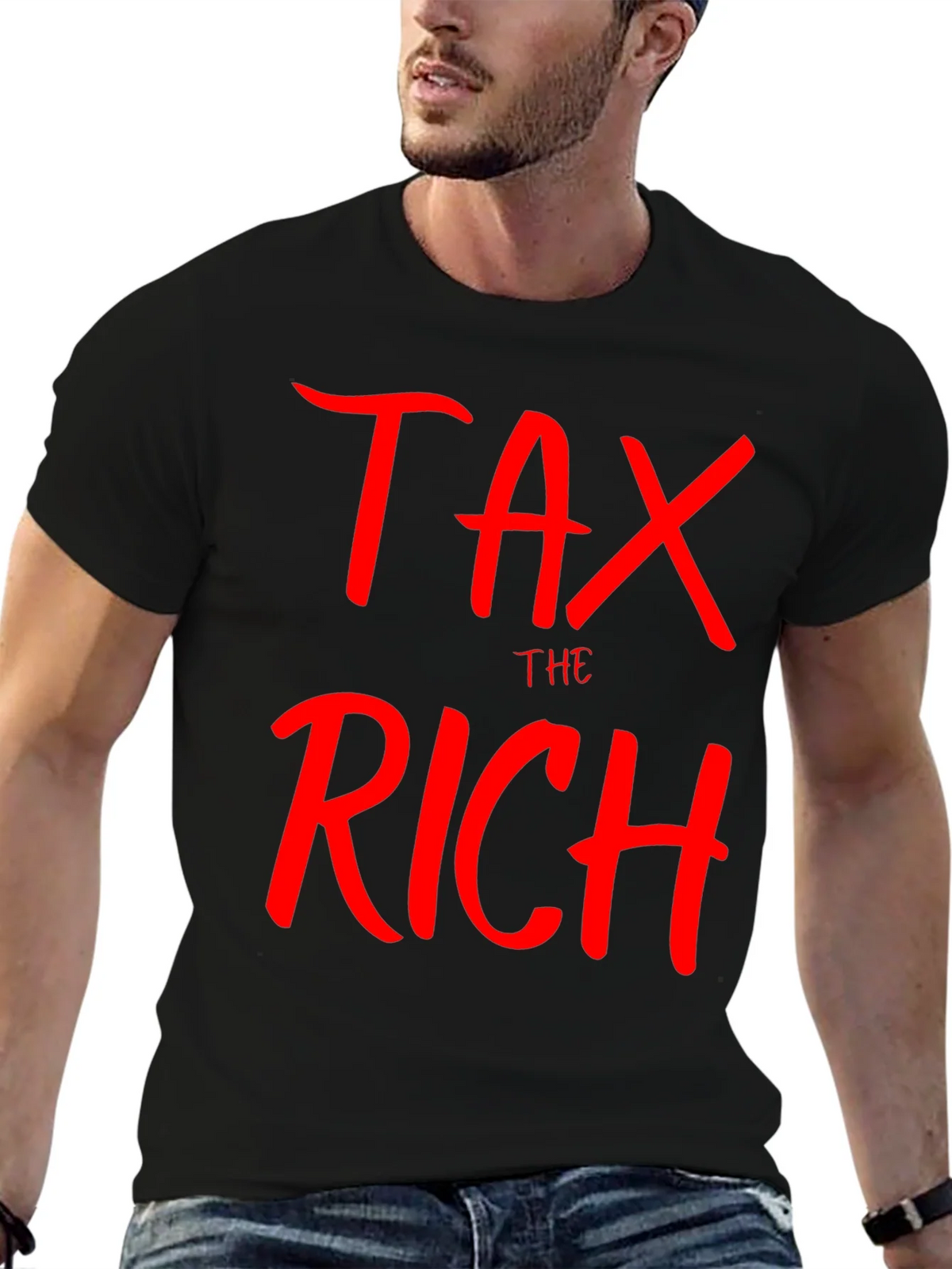 Tax The Rich Graphic Tee - Political Statement T-Shirt product image 4