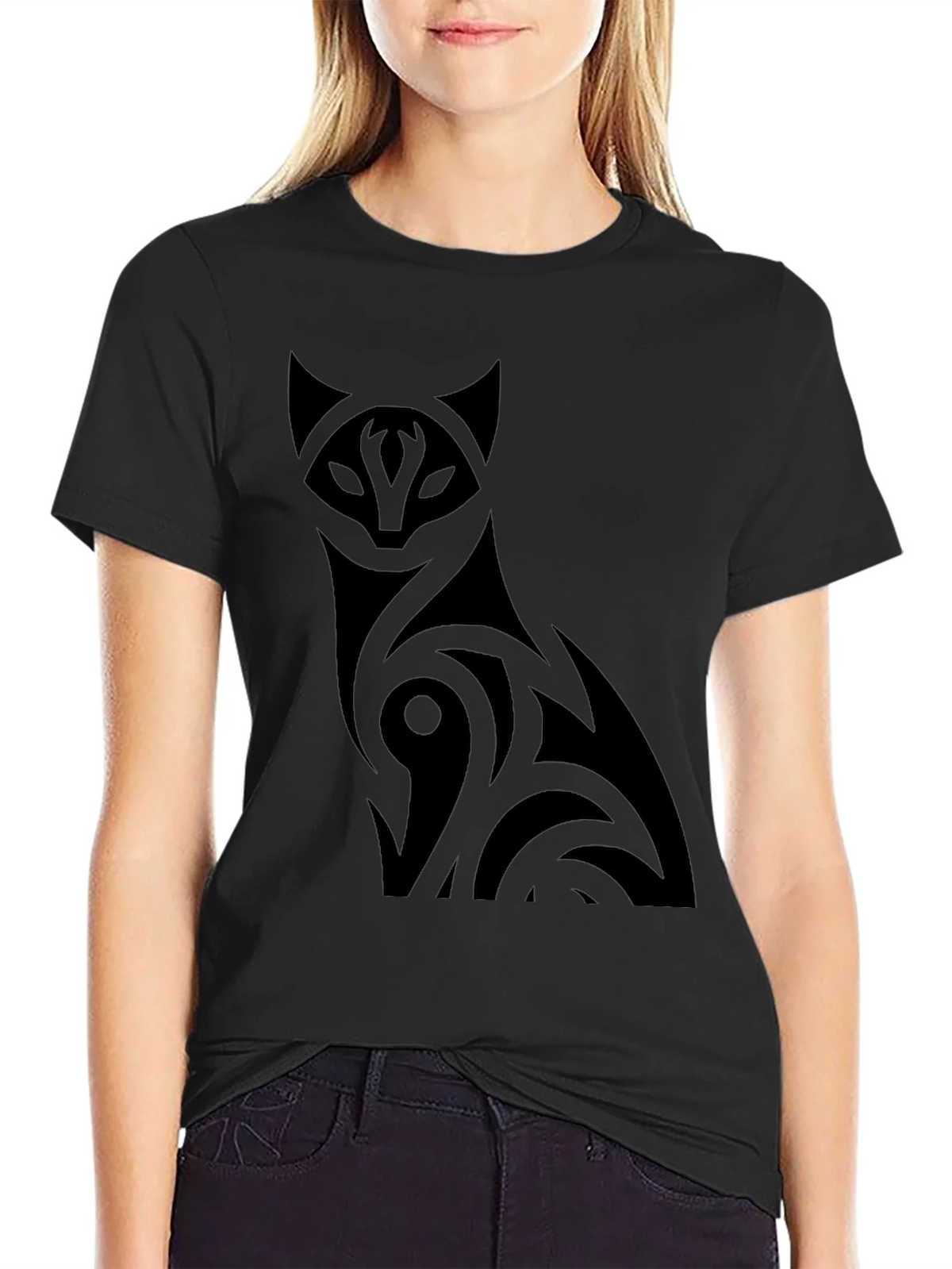 Black Cat Graphic Tee - Mens Crew Neck T-Shirt product image 2