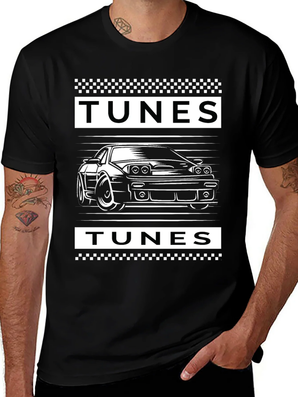 Tunes Car Graphic Tee - Black product image 1