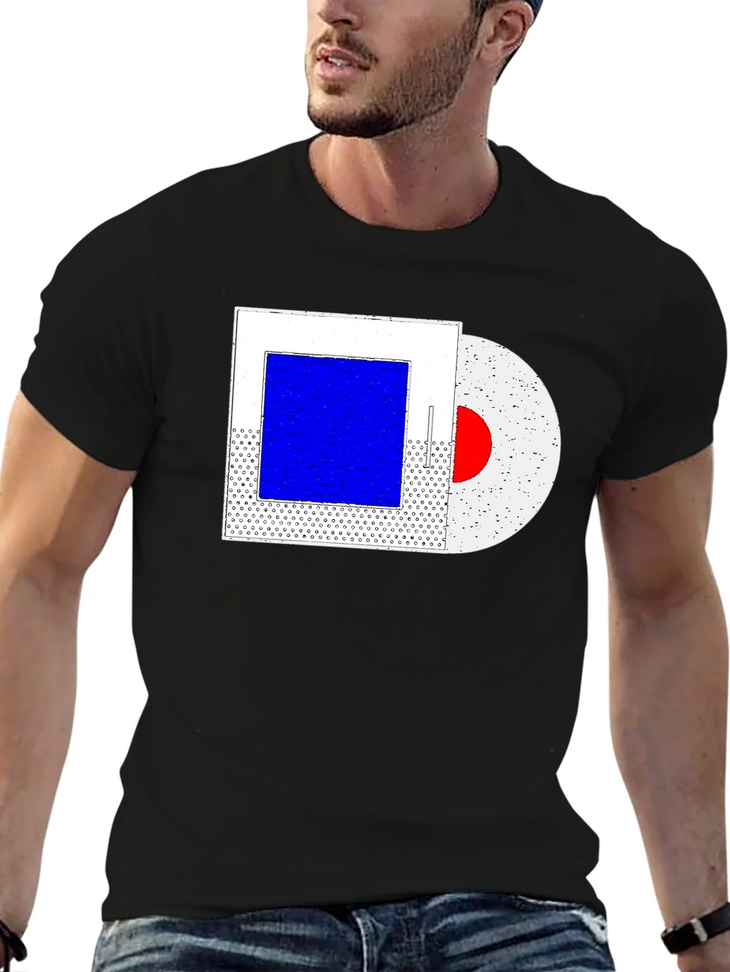 Abstract Art Graphic Tee - Trendy Black T-Shirt product image 5