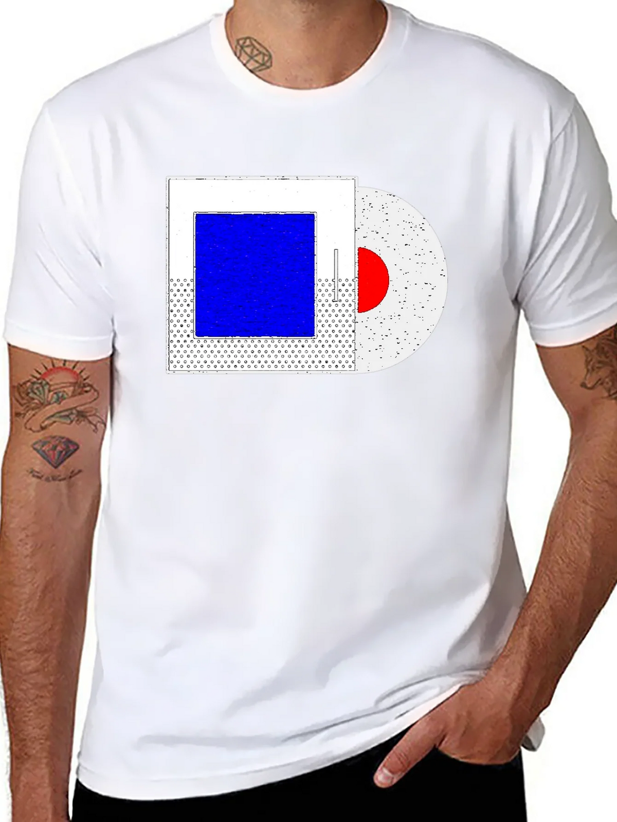 Abstract Art Graphic Tee - Trendy Black T-Shirt product image 6