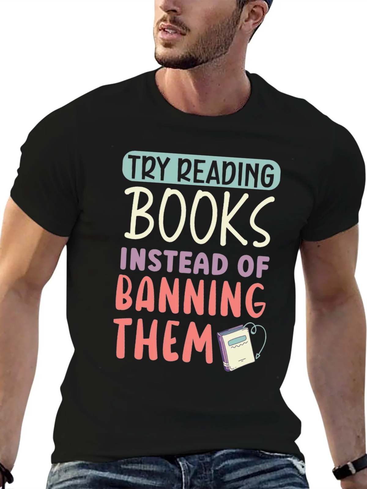 Try Reading Books Graphic Tee product image 5
