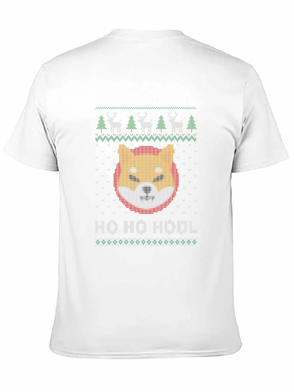 Shiba Inu HODL Ugly Christmas Sweater T-Shirt product image 9