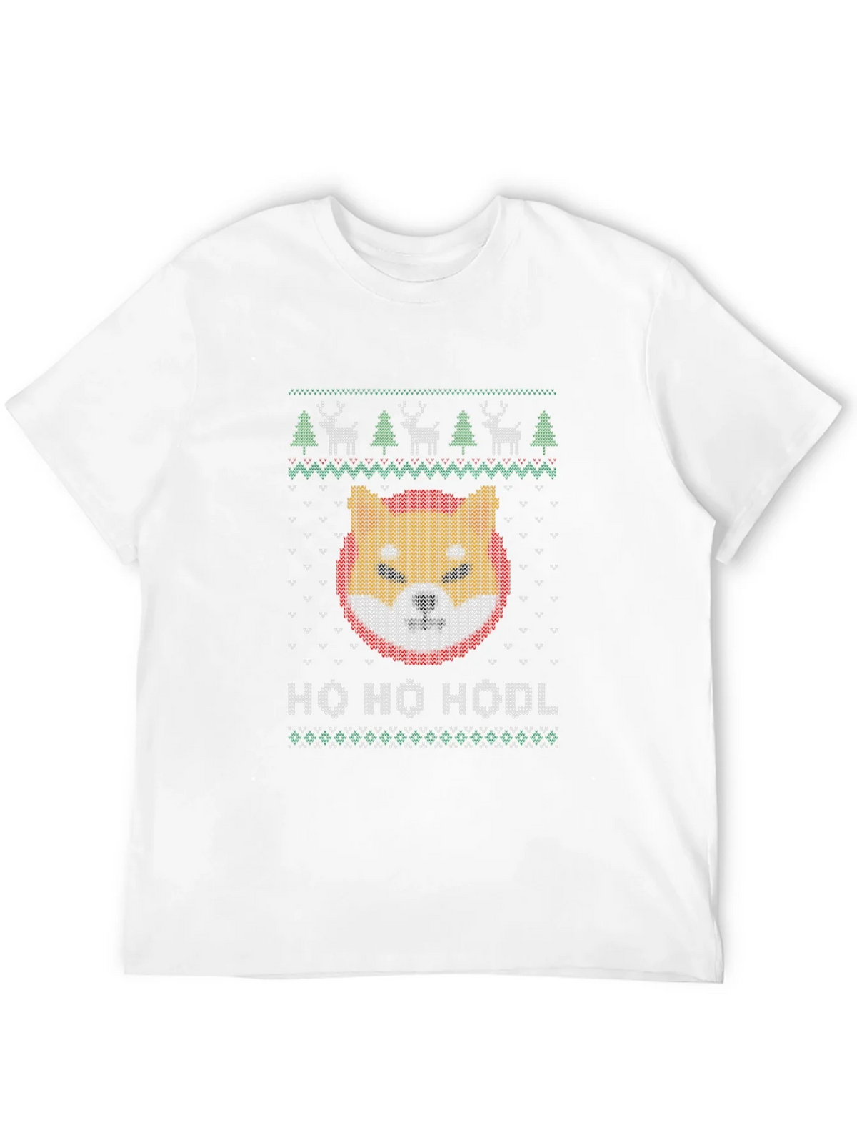 Shiba Inu HODL Ugly Christmas Sweater T-Shirt product image 10