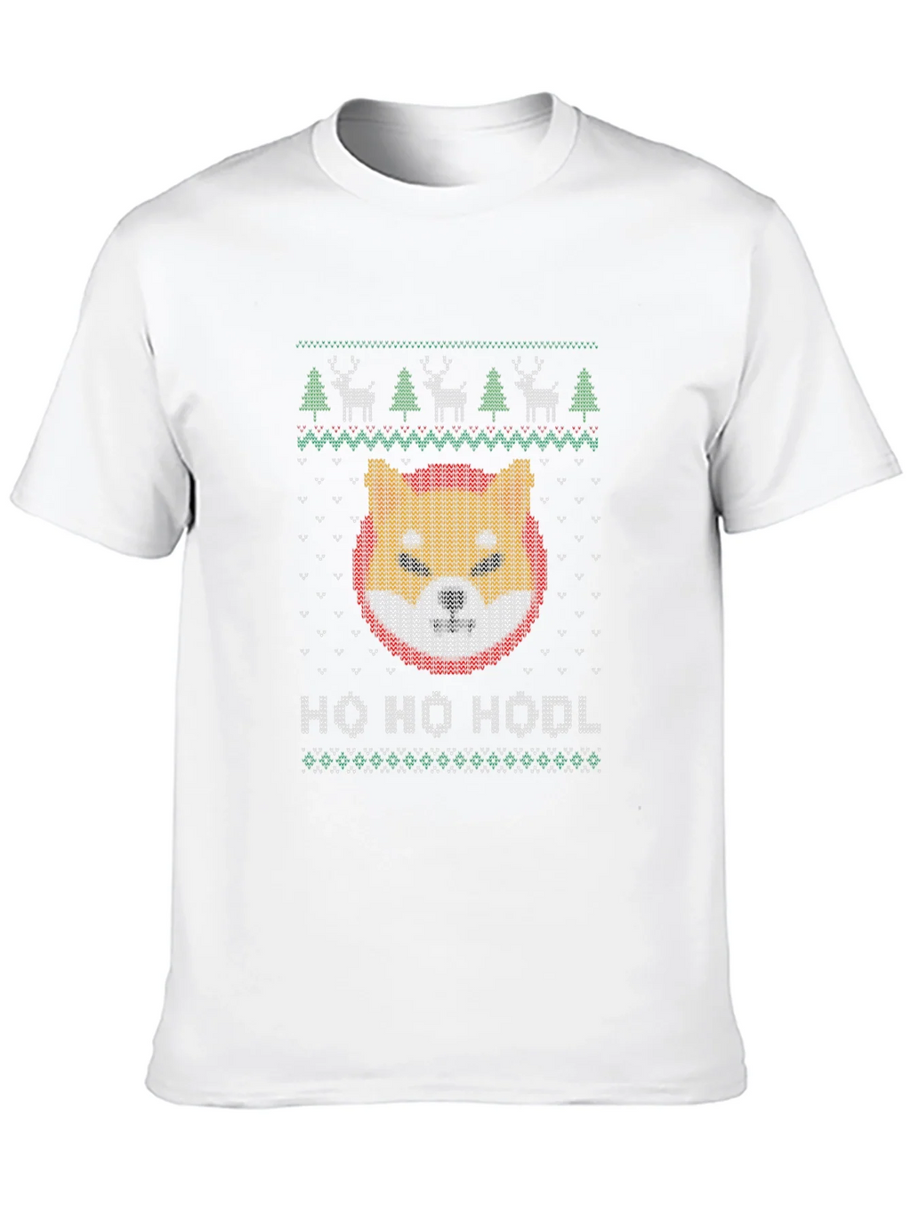 Shiba Inu HODL Ugly Christmas Sweater T-Shirt product image 8