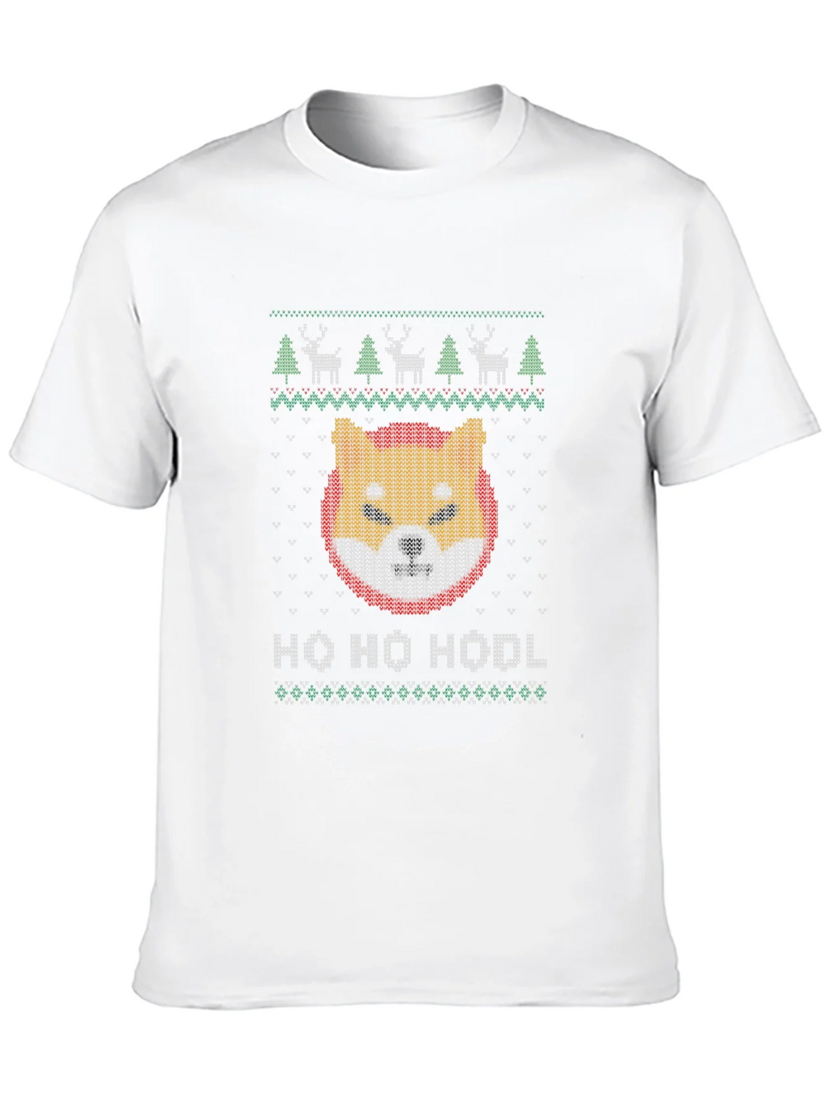 Shiba Inu HODL Ugly Christmas Sweater T-Shirt product image 8
