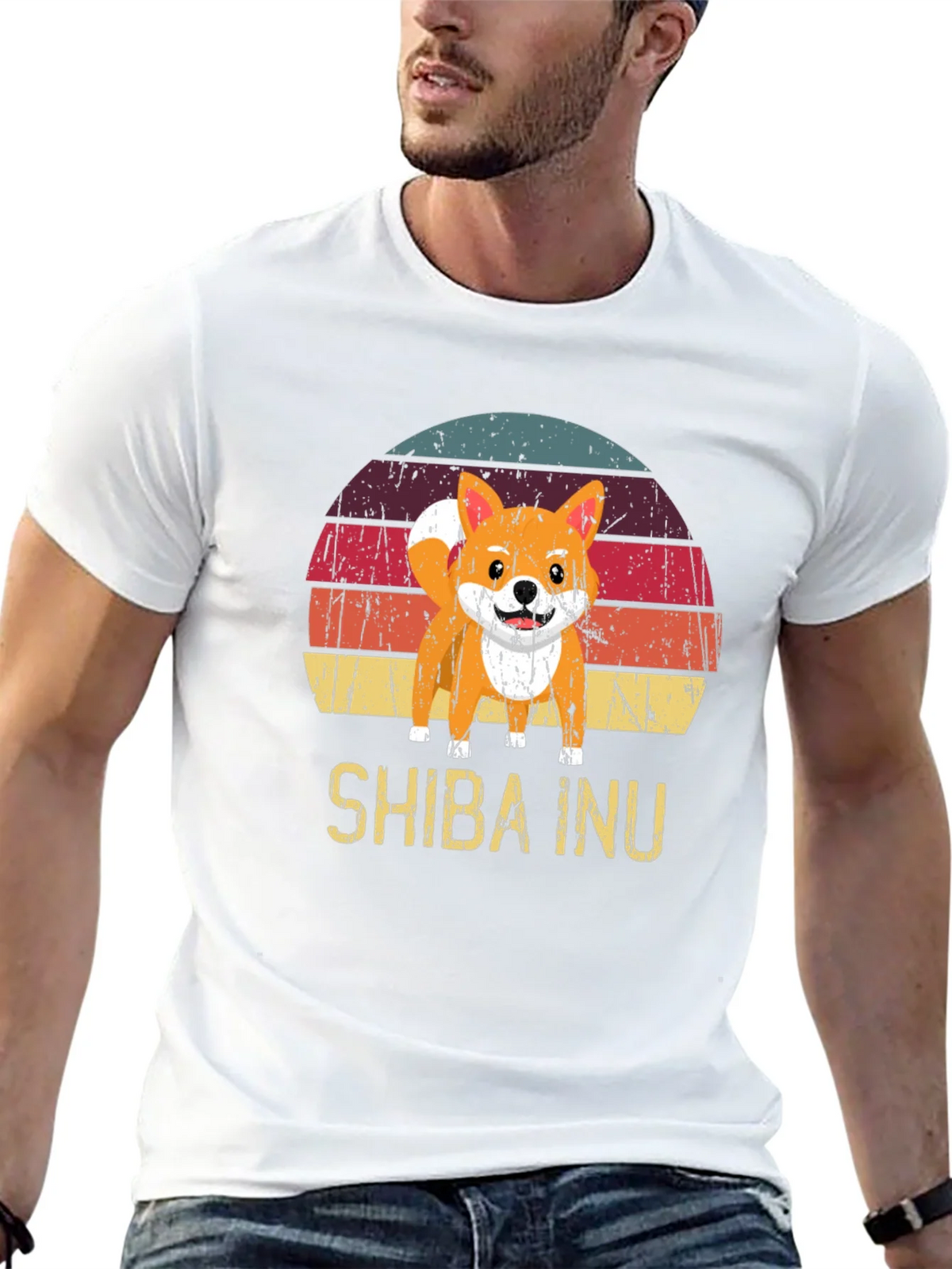 Retro Shiba Inu Graphic Tee product image 12
