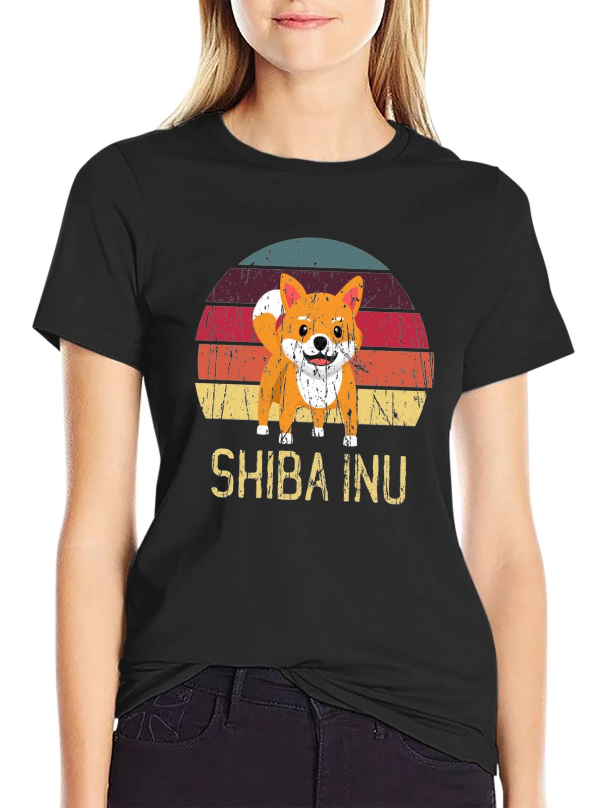 Retro Shiba Inu Graphic Tee product image 2