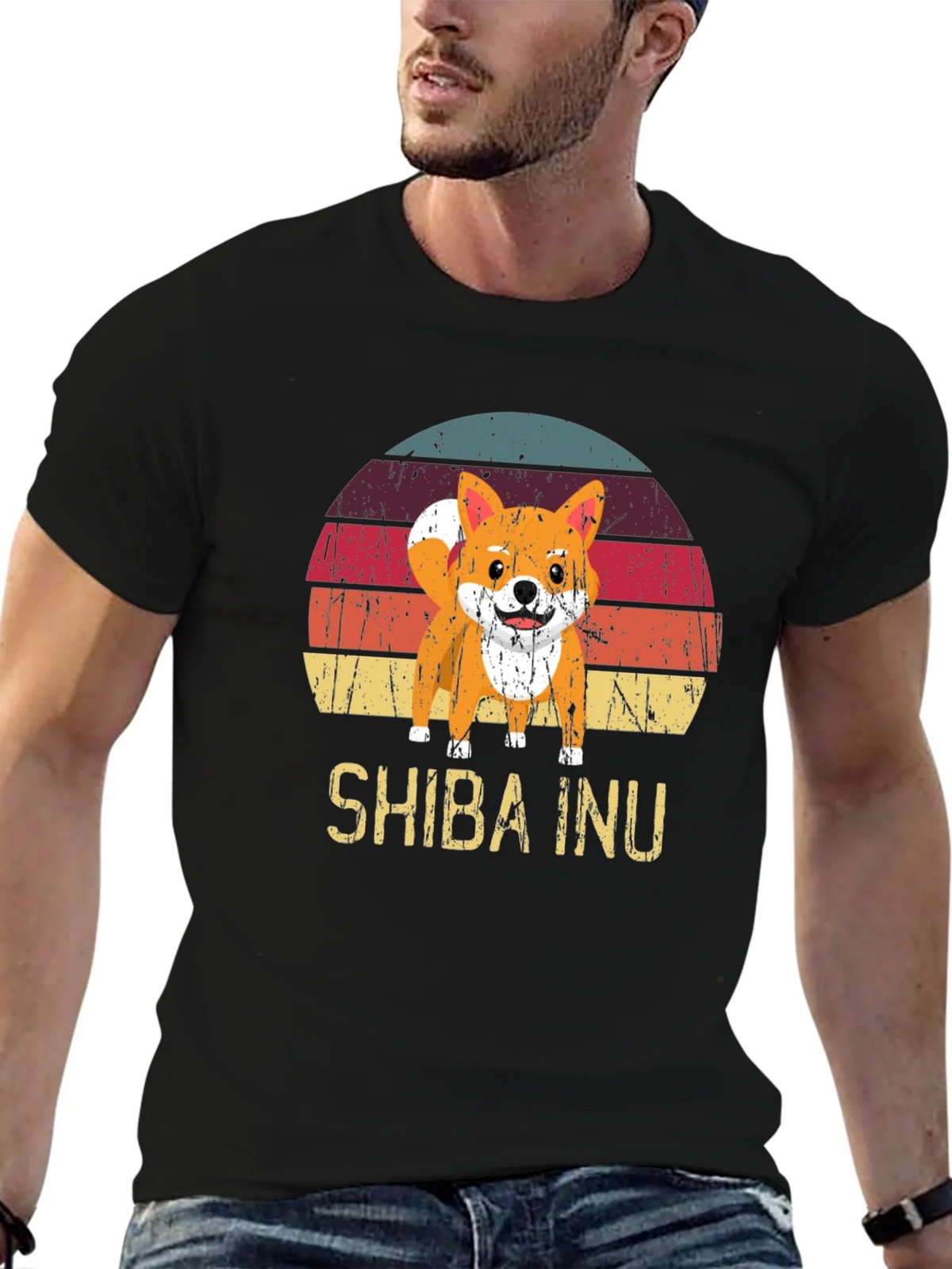 Retro Shiba Inu Graphic Tee product image 6