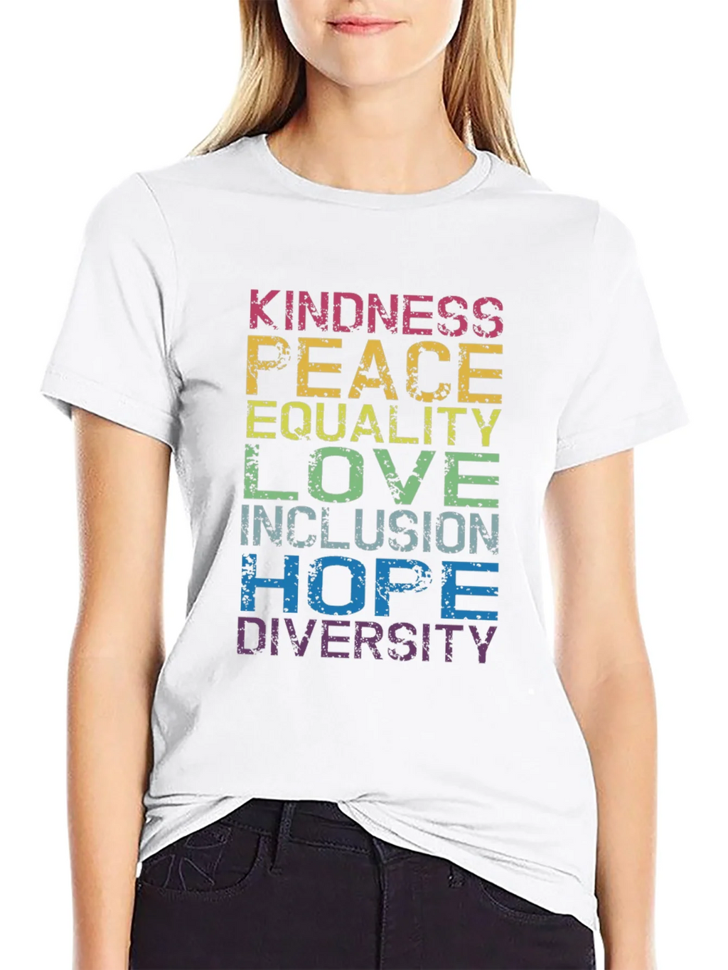 Kindness Peace Equality T-Shirt - Pride Positive product image 6