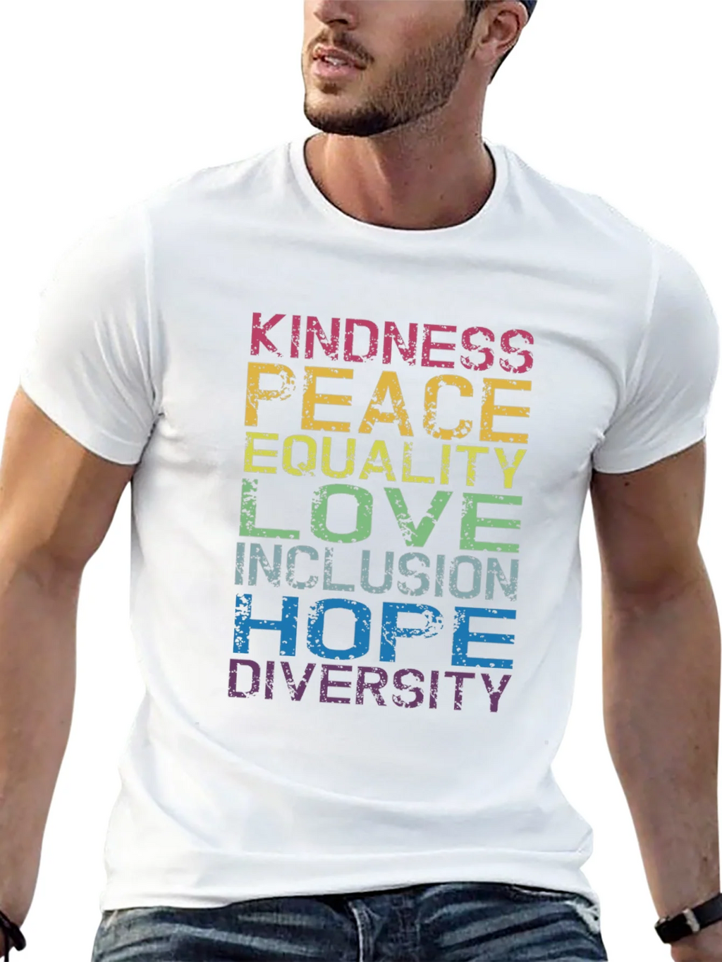 Kindness Peace Equality T-Shirt - Pride Positive product image 10