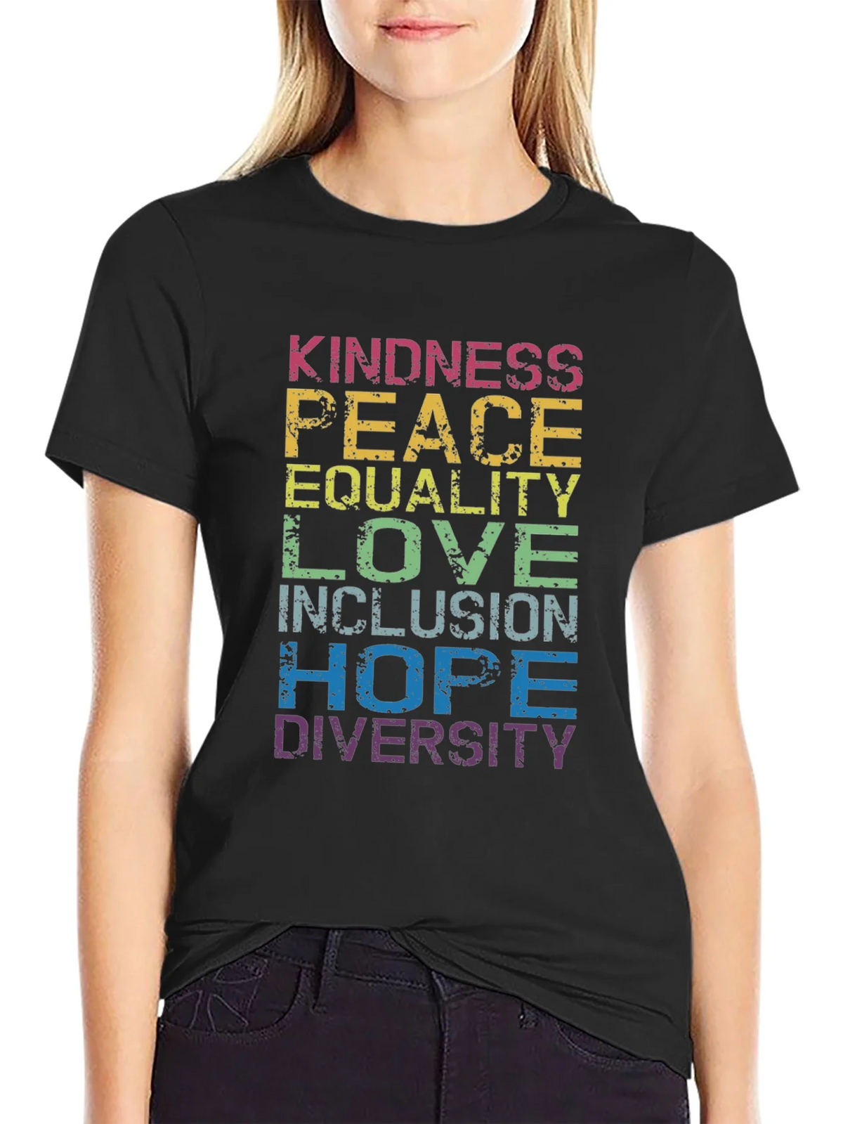 Kindness Peace Equality T-Shirt - Pride Positive product image 2