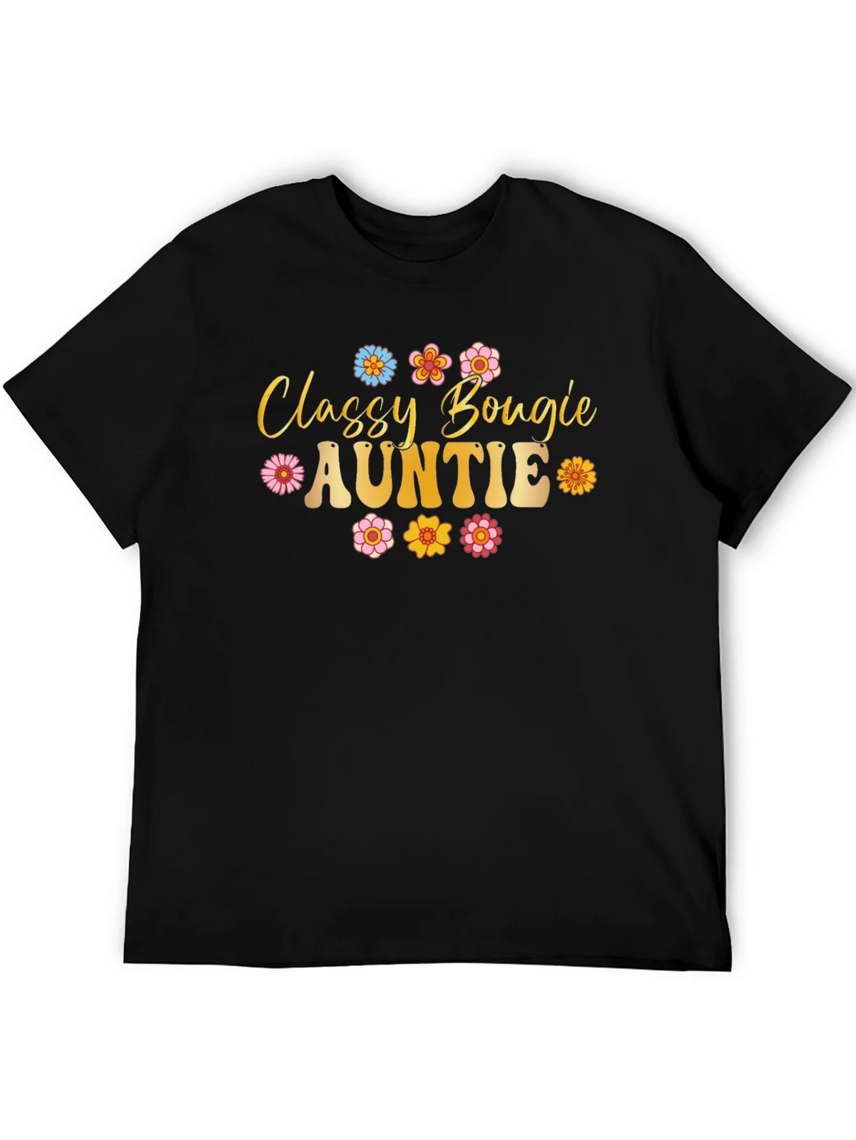 Classy Bougie Auntie Black T-Shirt product image 5