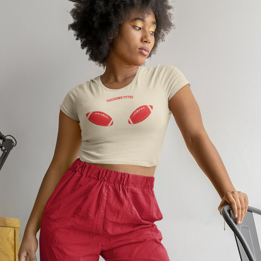 Perky Touchdowns Micro Rib Baby Tee product image 2
