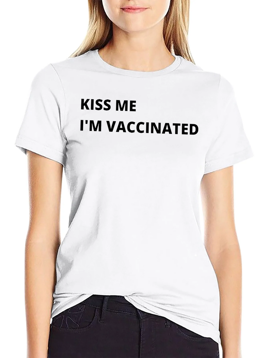 Kiss Me Im Vaccinated Graphic T-Shirt product image 8