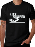 Kite Surfen Black T-Shirt - Water Sports Tee product image 1