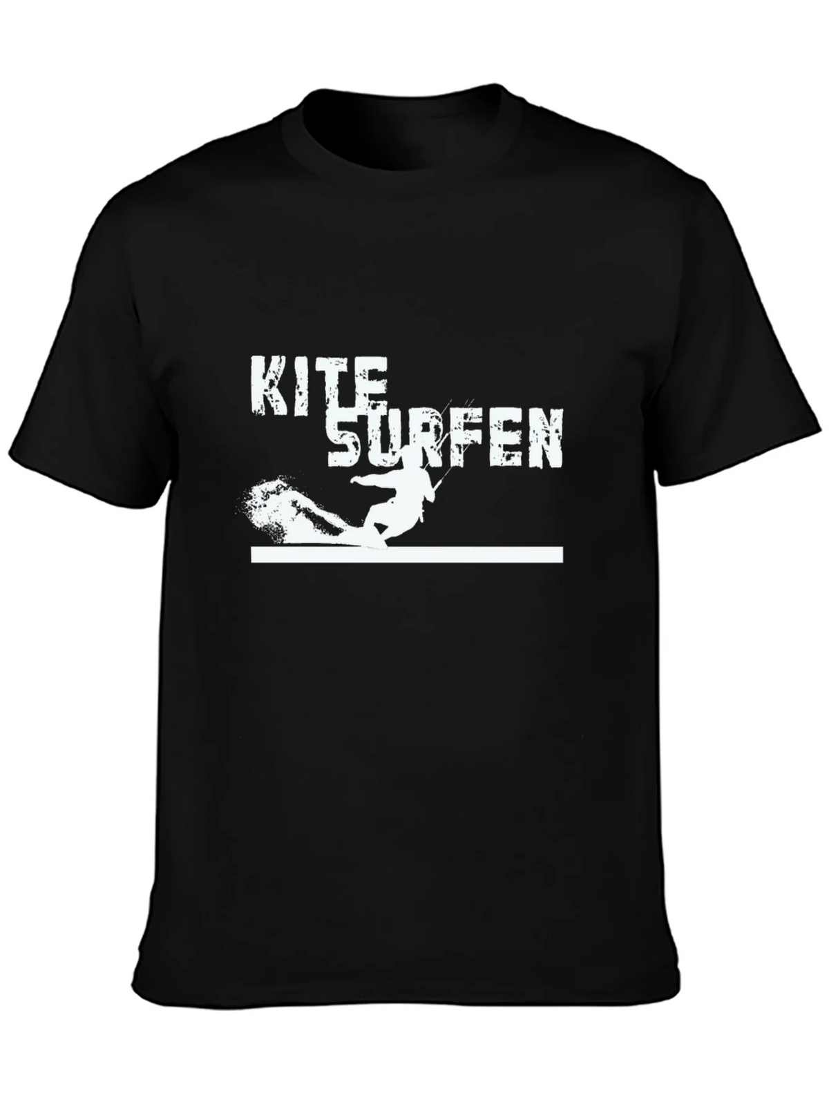 Kite Surfen Black T-Shirt - Water Sports Tee product image 3