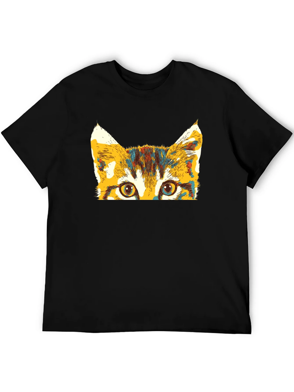 Colorful Cat Peek T-Shirt product image 5