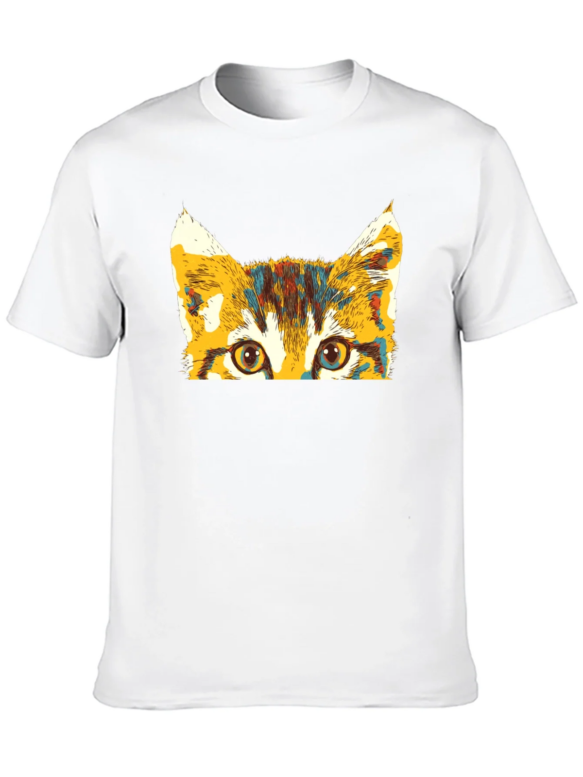 Colorful Cat Peek T-Shirt product image 9