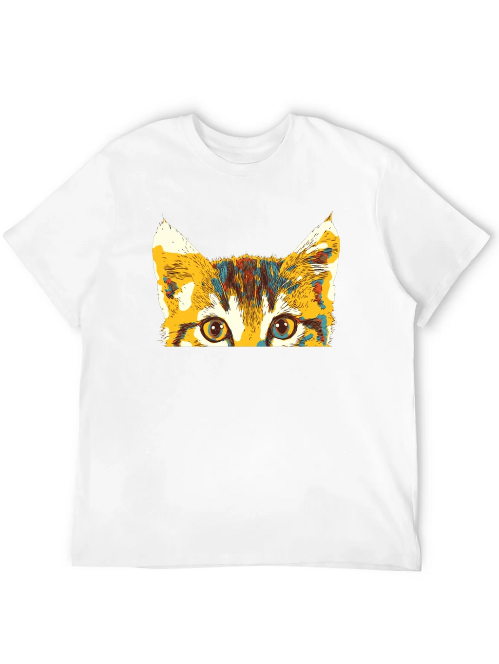 Colorful Cat Peek T-Shirt product image 11