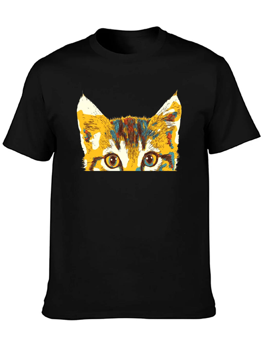 Colorful Cat Peek T-Shirt product image 3