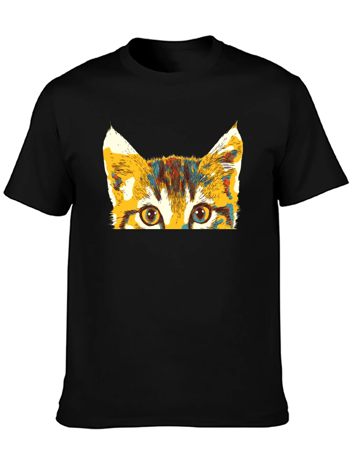 Colorful Cat Peek T-Shirt product image 3